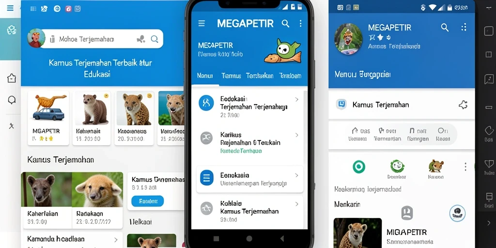 Tampilan antarmuka MEGAPETIR yang bersih dan fungsional.