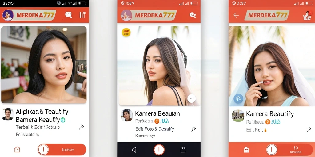 Tampilan antarmuka MERDEKA777 yang sederhana dan memudahkan pengguna dalam pengeditan.